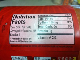 Frank's Red Hot Sauce Ingredients