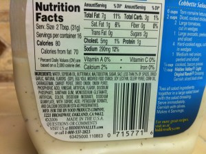 Hidden Valley Ranch Light Ingredients