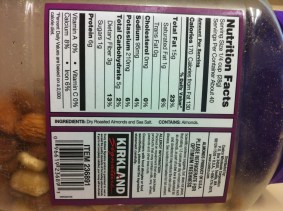 Kirkland Dry Roasted Almonds Ingredients
