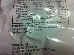 Lays Lightly Salted Potato Chips with Ingredients