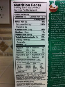 So Delicious Coconut Milk Ingredients